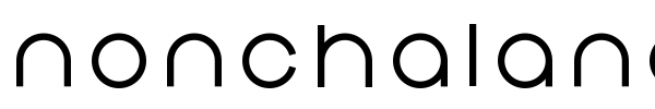 Nonchalance font preview